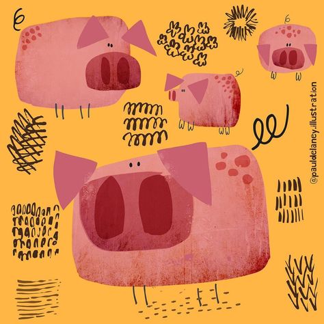 Paul Delaney on Instagram: “Pig drawing practice - #pauldelaneyillustration #pigs #pigart #pigillustration #picturebookillustration #childrensbookillustrator…” Pig Illustration Design, Be A Nice Person, Animal Illustration Kids, Ebook Template Design, Easter Drawings, Writing Stories, Pig Drawing, Pig Illustration, 동화 삽화