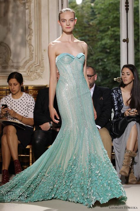 Georges Hobeika, Fashion Gowns, Couture Wedding, Zuhair Murad, Mermaid Gown, Jolie Photo, Couture Gowns, Designer Gowns, Gorgeous Gowns