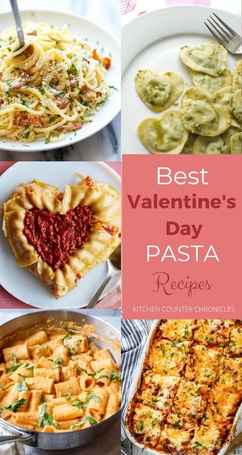 Pasta Recipes For Valentines Day, Slow Cooker Valentines Meal, Heart Shaped Pasta Recipes Valentines Day, Valentines Pasta Recipe, Valentines Vegetarian Dinner Ideas, Meatless Valentines Day Dinner, Valentines Day Pasta Dinner Ideas, Pasta Valentines Dinner, Valentine’s Day Pasta Dinner