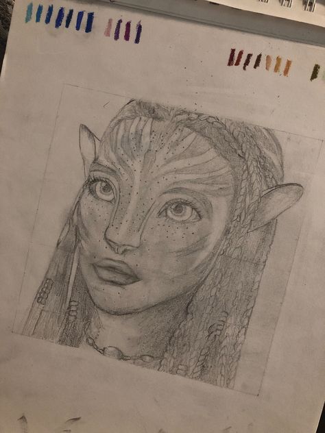 Avatar Eywa Drawing, Neytiri Avatar Sketch, Avatar Tsireya Drawing, Avatar Simple Drawing, How To Draw An Avatar, Drawing Ideas Avatar, Avatar Navi Drawing, How To Draw Avatar, Avatar Sketch Movie