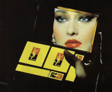 Mid-80's ad for Yves St. Laurent makeup 1980s Makeup, Vintage Makeup Ads, Ysl Makeup, Yves Saint Laurent Makeup, 80s Makeup, Beauty Advertising, Makeup Ads, Guy Bourdin, Beauty Ads