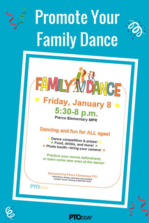 The whole family can have a blast! Get our free flyer to promote your family dance event! Dance Fundraising Ideas, Dance Fundraisers, Dance Flyer, Pta Moms, Pta Fundraising, Family Involvement, Fun Fundraisers, Fear 3, Pta School