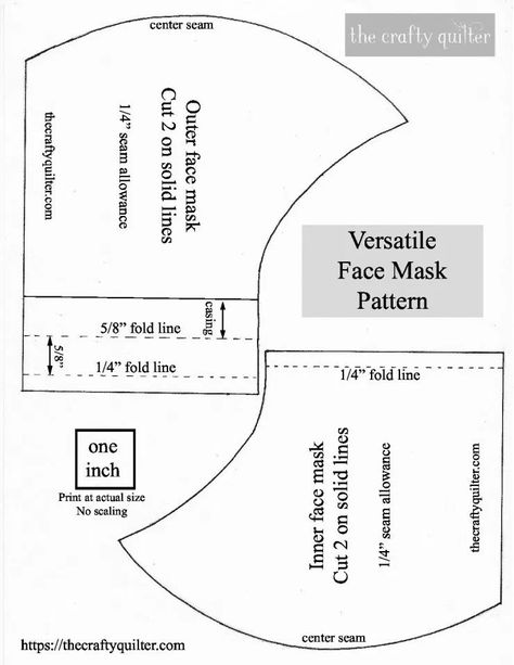 Versatile Face Mask pattern and tutorial - The Crafty Quilter Face Mask Pattern Free Printable Sewing, Face Mask Pattern Free Printable, Halloween Palette, Tatoo Dog, Mask Patterns, Face Mask Pattern, Pattern Printable, Mask Tutorial, Face Mask Tutorial