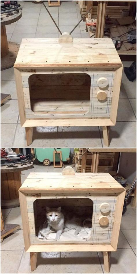 Katt Diy, Repurposed Pallet Wood, Katt Grejer, Kat Diy, Pallet Projects Easy, Pallet Projects Furniture, Recycled Pallet, Pallet Crafts, Wood Pallet Projects