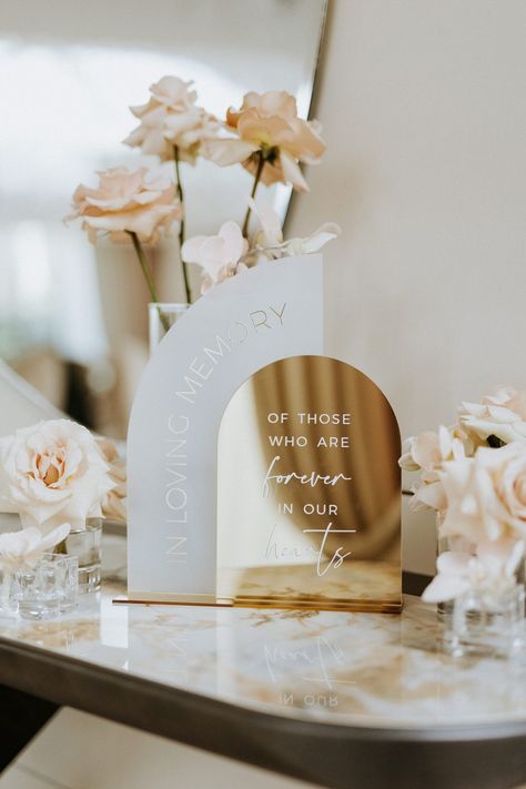 Wedding memorial table ideas