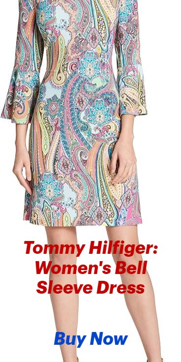 Tommy Hilfiger: Women's Bell Sleeve Dress