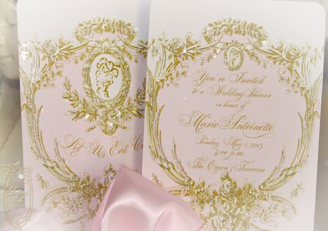 We're so happy to say that these are such a great hit with brides, Marie Antoinette Birthday theme parties and even christenings a... Cake Marie Antoinette, Birthday Invitations Pink, Marie Antoinette Wedding, Marie Antoinette Party, Enchanted Garden Wedding, Quince Invitations, Custom Type, Peony Wedding, Wedding Stage Decorations