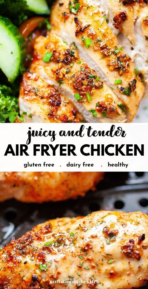 Air Fryer Bbq Sides, Dairy Free Air Fryer Chicken, Instant Pot Chicken Recipes Gluten Free Dairy Free, Diced Chicken In Air Fryer, Easy Gluten Free Air Fryer Recipes, No Dairy Chicken Recipes, Gluten Free Dairy Free Air Fryer Recipes, Dairy Free Air Fryer Recipes, Air Fryer Gluten Free Recipes