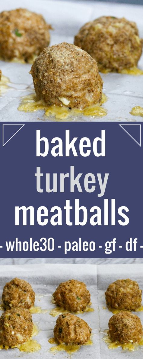 These baked turkey meatballs are whole30, paleo, gluten-free and dairy-free! Perfect for meal prep and freezer meal prep. via @allyscooking Paleo Food List, Egg And Grapefruit Diet, The Egg Diet, Turkey Meatballs Baked, Turkey Meatball Recipe, Egg Diet Plan, Freezer Meal Prep, Baked Turkey, Freezer Meal