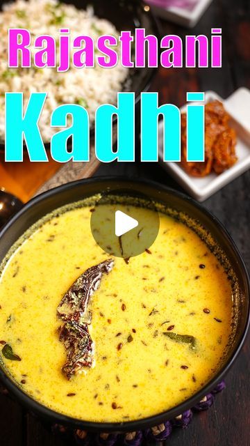 Tarla Dalal Recipes on Instagram: "Rajasthani pakoda kadhi recipe | Rajasthani kadhi pakora |

Preparation Time: 15 mins  Cooking Time: 20 mins  Total Time: 35 mins  Makes 6 servings.

Ingredients

For The Pakodas
1 cup besan (bengal gram flour)
2 tbsp finely chopped coriander (dhania)
1/4 tsp turmeric powder (haldi)
a pinch of baking soda
1 tsp cumin seeds (jeera)
1 1/2 tsp finely chopped green chillies
salt to taste
oil for deep-frying

For The Kadhi
2 cups curd (dahi)
2 tbsp besan (bengal gram flour)
1/4 tsp turmeric powder (haldi)
salt to taste
1 tbsp oil
1 stick cinnamon (dalchini)
2 cloves (laung / lavang)
2 whole dry kashmiri red chillies
1/2 tsp fennel seeds (saunf)
1/2 tsp coriander (dhania) seeds
1/2 tsp cumin seeds (jeera)
1/4 tsp fenugreek (methi) seeds
1/2 tsp grated ginger (a Rajasthani Kadhi Recipe, Dahi Kadi Recipe, Kadi Pakora Recipe, Kadi Pakoda, Kadhi Pakora Recipe, Kadhi Recipe, Rajasthani Food, Methi Seeds, Pakora Recipes