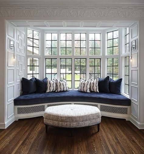 Window seat wainscoting Window seat wainscoting ideas Window seat wainscoting Classic Window seat wainscoting #Windowseatwainscoting #Windowseat #wainscoting Bay Window Seat Ideas, Bay Window Seating, Bay Window Living Room, Window Seating, Wainscoting Bedroom, Bay Window Seat, Window Seat Design, Dining Room Wainscoting, Wainscoting Styles