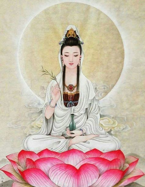 Quan Yin Awakening: Mantras and Rituals - SOLANCHA Guanyin Tattoo, Guanyin Goddesses, Be Peaceful, Bodh Gaya, Love Meditation, Art Buddha, Goddess Of Mercy, Quan Yin, Guan Yin