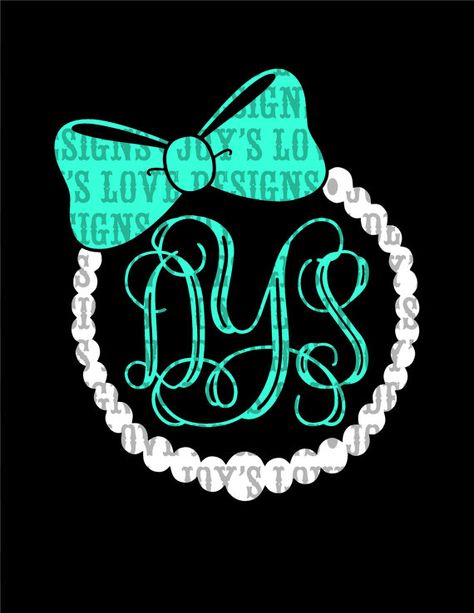 Pearl and Bow Monogram Frame SVG and DXF by JoysLoveDesigns Monogram Ideas For Clothes, Vinyl Tshirt Ideas, Vinyl Tshirt, Bow Monogram, Ideas For Clothes, Yeti Cup Designs, Cricut Monogram, Monogram Ideas, Vinyl Monogram