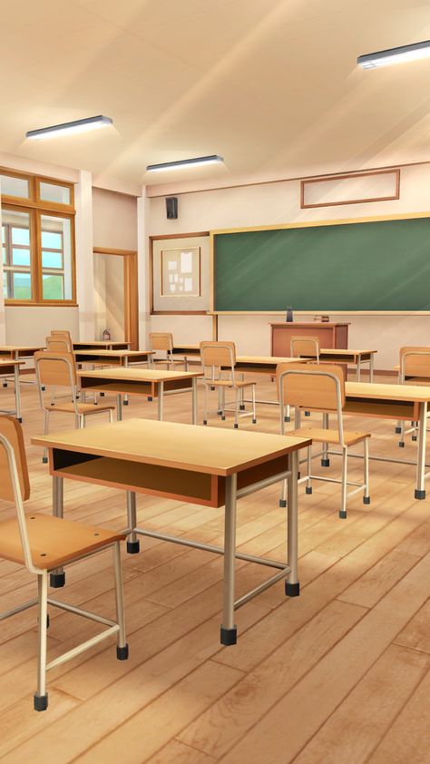 Animation School Background, Anime School Background Classroom, Classroom Wallpaper, Sims4 Pose, Animation Schools, Background Zepeto, Classroom Background, Zepeto Background, School Hallways