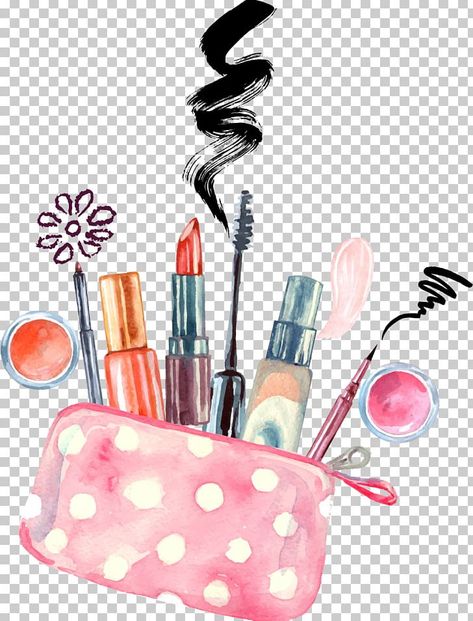 Makeup Png, Painted Makeup, Makeup Clipart, Maquillage Yeux Cut Crease, Drawing Brush, Makeup Illustration, Drawing Food, Makeup Wallpapers, Makeup Drawing