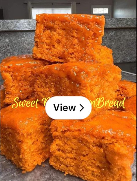 Dessert Cornbread, Sweet Potato Cornbread Jiffy, Sweet Potato Cornbread Recipes, Sweet Potato Cornbread, Cornbread Recipes, Thanksgiving 2024, Thanksgiving Food, Honey Glaze, Corn Bread Recipe