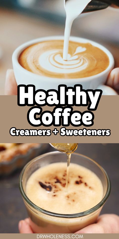 Since drinking coffee is a daily habit that most of us have gladly adopted into our routine, I’m going to show you how to make it a healthy one.  We're talking about:   The importance of drinking mold-free coffee Healthy coffee creamers How to sweeten coffee naturally How to avoid microplastics in your coffee  #healthycoffee #coffeecreamers #coffeesweeteners 21 Day Fix Coffee Creamer, Coffee Replacement Drinks Healthy, Natural Coffee Sweetener, Coffee Basics, Healthy Sweet Coffee, Clean Coffee, How To Make Healthy Coffee Creamer, Clean Eating Coffee Creamer, Healthy Coffee Sweetener