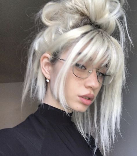 Lex Dakota, Dye My Hair, Hair Reference, Hair Inspiration Color, Hair Inspo Color, Dream Hair, Aesthetic Hair, White Hair, Hairstyles With Bangs