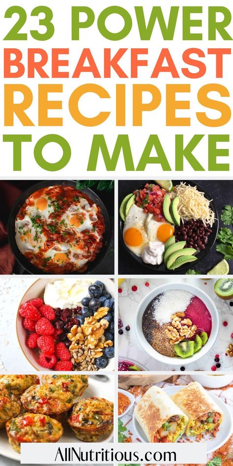 Want to kick start your morning routine? These are the perfect breakfast recipes to fuel your day. You can’t go wrong with these healthy foods that will give you the energy boost you need. Breakfast Energy, Energy Packed Breakfast, Breakfast For Energy, Large Healthy Breakfast, Energy Breakfast Ideas, Energy Boosting Meals, Breakfast Ideas For Energy, High Energy Breakfast Healthy, Savoury Breakfast Ideas Healthy