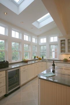 Kitchen skylights Kitchen Bumpout, Bump Out Kitchen, Kitchen Bump Out, No Upper Cabinets, Kitchen Window Design, Skylight Kitchen, Bump Out, Kitchen Windows, Kitchen Addition