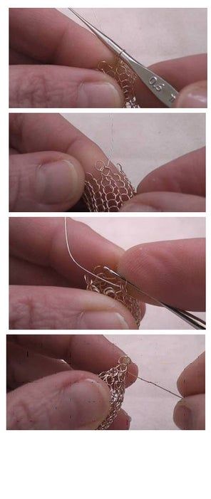 Wire Crochet for Beginners : 19 Steps (with Pictures) - Instructables Crochet Silver, Crochet Metal, Metal Crochet, Wire Knitting, Spool Knitting, Wire Crochet Jewelry, Diy Ring, Wire Jewelry Making, Wire Jewelry Tutorial