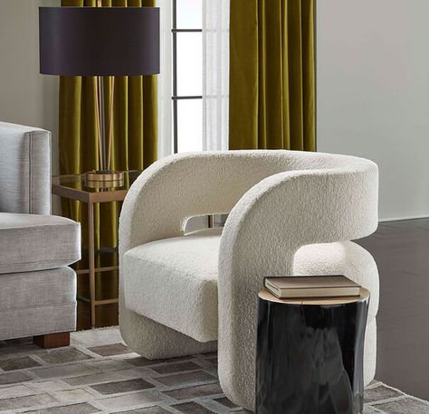 Modern Bedroom Chairs, Sherpa Chair, Design Armchair, Casual Chairs, Mitchell Gold Bob Williams, Fabric Accent Chair, Leather Side Chair, Mitchell Gold, Nordic Lights