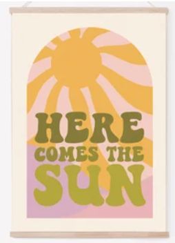 East End Prints, Here Comes The Sun, Mural Wall Art, Small Print, Here Comes, Wall Print, Unframed Prints, Habitat, Frames On Wall