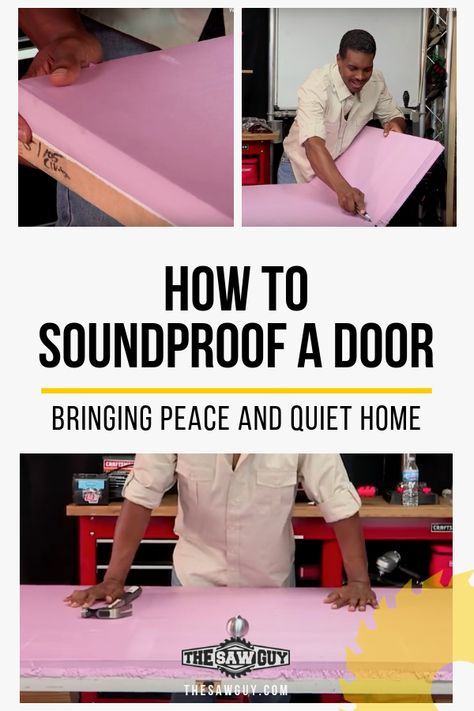 Sound Proofing Door, Soundproof Room Diy, Sound Proofing A Room, Soundproof Room, Free Woodworking Plans, Woodworking Skills, Diy Home Repair, Woodworking Plans Free, Woodworking Furniture