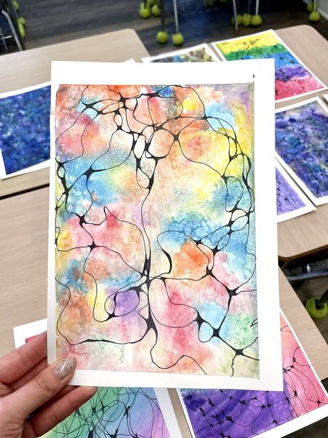 Neuroplasticity Art, Neurographica Art, Neurographic Art Tutorial, Neurographic Art How To, Neurographic Art Ideas, Neurographic Art, Neuroscience Art, Teaching Art Elementary, Visual Art Lessons