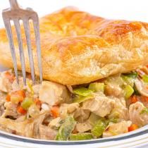 Quick Chicken Pot Pie Recipe, Chicken Pot Pies, Buffalo Chicken Salad, Easy Chicken Pot Pie, Southern Fried Chicken, Rachel Ray, Pot Pies, Sausage And Peppers, Quick Chicken