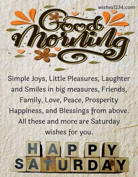 Happy Saturday Blessings, Good Morning Saturday Wishes, Blessed Saturday, Saturday Morning Quotes, Happy Saturday Images, Saturday Blessings, Saturday Images, Saturday Quotes, Good Morning Saturday