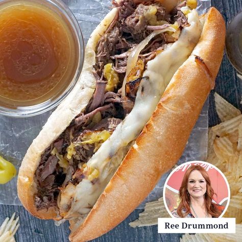 We Made the Pioneer Woman’s Drip Beef Sandwiches, and We’re Going to Need More Napkins Drip Beef Sandwiches, Drip Beef, Homemade Horseradish, Beef Sandwiches, Mississippi Pot Roast, Roast Beef Sandwiches, French Dip Sandwich, Sandwich Ingredients, Beef Chuck Roast