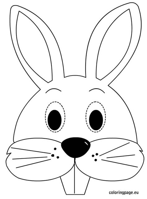 bunny mask Bunny Face Template, Egg Printable, Easter Hat Parade, Rabbit Mask, Bunny Coloring, Egg Coloring, Easter Bunny Colouring, Bunny Templates, Bunny Mask