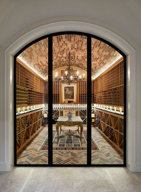 Wine Cellar Architecture, Cellar Inspiration, Wine Cellar Inspiration, Wine Room Design, Wine Cellar Basement, Home Bar Rooms, Home Wine Cellars, European Style Homes, Wine Cellar Design