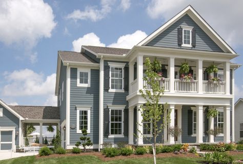 Exterior color is Sherwin Williams Slate Tile Slate Blue House Exterior, Blue Exterior House, Blue Exterior House Colors, Sherwin Williams Blue, Grey Exterior House Colors, Tile Paint, Gray House Exterior, Exterior Tiles, Blue Exterior