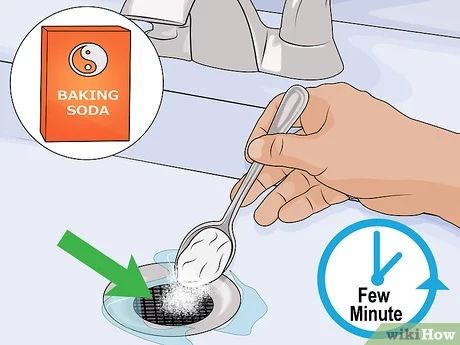 3 Ways to Clean a Bathroom Sink Drain - wikiHow Sink Drain Smell, Cleaning Sink Drains, Clean Bathroom Sink, Cleaning Mold, Bathroom Drain, Bathroom Sink Drain, Clean Sink, Drain Cleaner, Bathroom Sinks