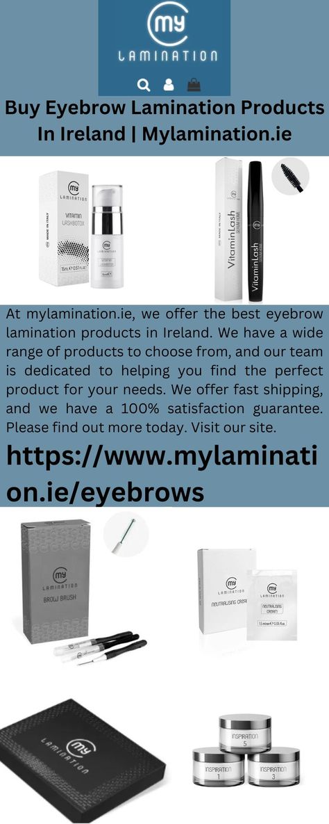 At mylamination.ie, we offer the best eyebrow lamination products in Ireland. We have a wide range of products to choose from, and our team is dedicated to helping you find the perfect product for your needs. We offer fast shipping, and we have a 100% satisfaction guarantee. Please find out more today. Visit our site. My Lamination, Eyebrow Lamination, Best Speakers, Brow Brush, Best Eyebrow Products, Lash Serum, Real Facts, Look In The Mirror, Marketing Trends