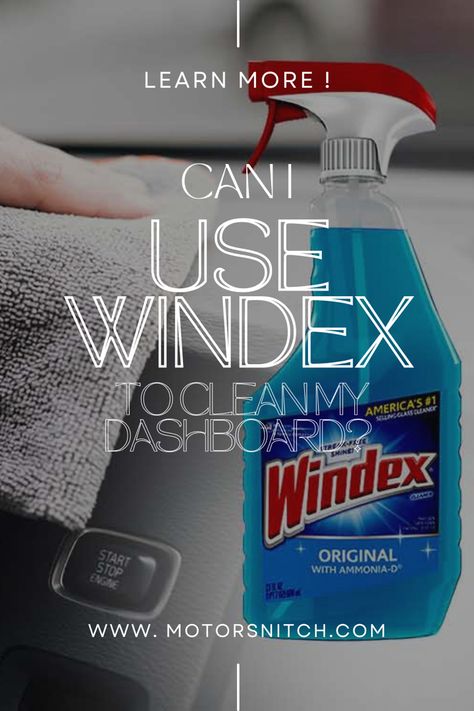 When it comes to car care, there are a lot of myths and misconceptions. One of the most common is the use of Windex to clean your dashboard. People seem to think that because Windex is a glass cleaner, it will also work on other surfaces in their car. In this article, we will explore whether or not you can use Windex to clean your dashboard and provide some tips for proper car care. Cleaning Dashboard Of Car Interiors, Dashboard Cleaner Diy Car Interiors, Car Dashboard Cleaner, Dashboard Cleaner, Cleaning Car Interior, Clean Your Car, Car Polish, What To Use, Paint Remover