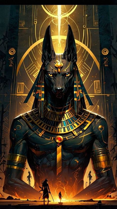 Thot Egyptian God Art, Egyptian Gods And Goddesses Art, Fantasy Gods And Goddesses, Egypt Spirituality, Anubis Wallpaper, Mlb Fanfic, Anubis Symbol, Anubis Art, Egyptian Gods And Goddesses