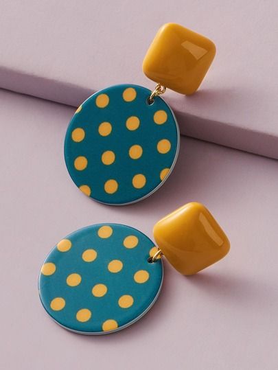 Dot Pattern Geometric, Cercei Din Lut Polimeric, Polka Dot Earrings, Grape Earrings, Dot Earrings, Diamond Jewelry Earrings, Diy Earrings Polymer Clay, Earrings Dangle Simple, Diamond Dangle Earrings