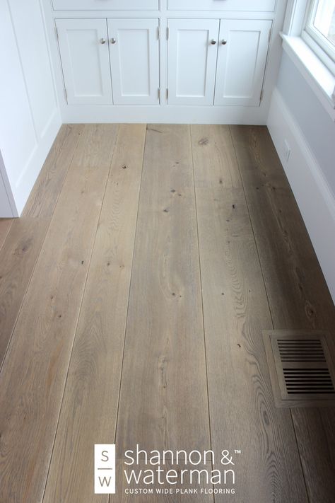 Contemporary Farmhouse Flooring, Popular Wood Floor Colors, Best Flooring For Whole House, White Oak Wide Plank, Wood Floor Installation, Hardwood Floor Colors, Wood Floor Kitchen, Floor Stain, Wood Floors Wide Plank