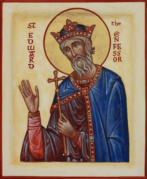 Albion Awakening: Saint Edward the Confessor St Edward The Confessor, Edward The Confessor, Anglo Saxon Kings, Saint Dominic, Medieval England, Sweet As Honey, William The Conqueror, Religious Paintings, Irish History