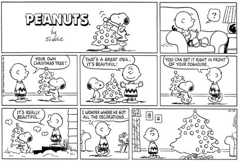 Dec 15, 1991 Christmas Comics Cartoon, Christmas Comic Art, Comic Christmas, Peanuts Art, Peanuts Snoopy Comics, Charlie Brown Wallpaper, Snoopy Comics, Christmas Comics, Snoopy Cartoon