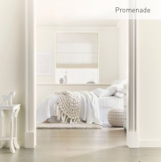 Valspar Promenade. Valspar Colors, All White Bedroom, Tranquil Bedroom, Paint Your House, Best White Paint, Bedding Inspiration, Bedroom Wall Colors, Scandinavian Bedroom, White Paint Colors