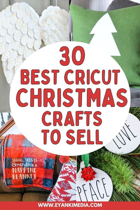 Christmas Projects To Sell, Christmas Ideas To Sell, Diy Christmas Cricut, Cricut Christmas Crafts, Christmas Cricut Projects, Cricut Christmas Projects, Ideas To Sell, Cricut Explore Air Projects, Projects To Sell