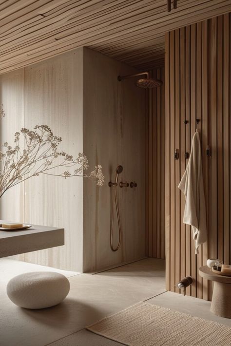 15 Japandi Bathroom Interior Designs You Have To See! - My Decor Inspo Scandinavian Modern Bathroom, Japandi Bathrooms, Minimalist Scandinavian Interior, Minimalist Modern Bathroom, Japandi Bedroom Interior Design, Natural Bathroom Design, Japandi Bathroom Design, Japandi Bathroom, Japandi House