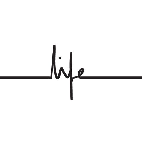 Life Line Tattoo, One Life Tattoo, Purpose Tattoo, Pulse Tattoo, Lifeline Tattoos, Medical Tattoo, Father Tattoos, Small Quote Tattoos, Text Tattoo