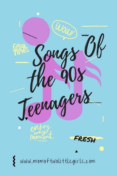 Songs that every 90s Teenager will remember. A playlist to stir the memories of everyone who was a teen in the 1990s.   #music #songs #teenagers #playlist #teenmusic 90s Teenagers, 90s Playlist, 1990s Music, Motherhood Advice, Parenting Jokes, 90s Songs, 90s Teen, The Best Songs, Raising Girls