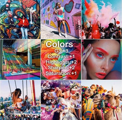 🌈COLORS  #vsco #vscoedits #vscotheme #vscopresets #photography #instagramtheme #theme #filter #filters #presets #vscocam #vscofilter… Vsco Filter Ideas, Filter Recipes, 2020 Room, Photo Editing Ideas, Vsco Filter Instagram, Vsco Themes, Filter Ideas, Picture Edits, Presets Vsco