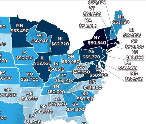 Average Teachers Salary In All 50 States Teacher Salary, Hedge Fund Manager, Music Nerd, Middle School Teachers, Art Teachers, High School Teacher, All 50 States, Most Beautiful Beaches, 50 States